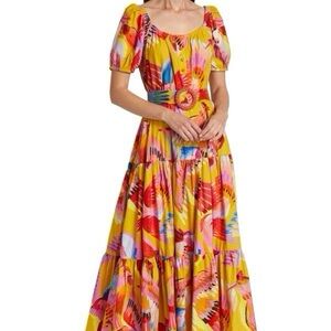 Farm Rio Macaw Belted Maxi
Dress NWT